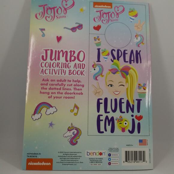 JoJo Siwa coloring and activity book by Bendon - Picture 2 of 5
